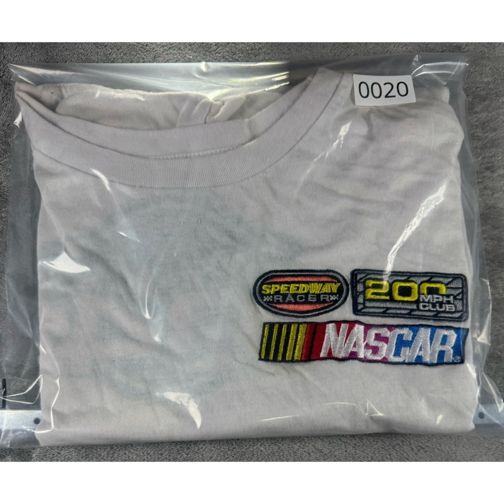 NASCAR #94 Racing T Shirt Mens L White Graphic Short Sleeve Speedway Embroidered - Picture 10 of 10